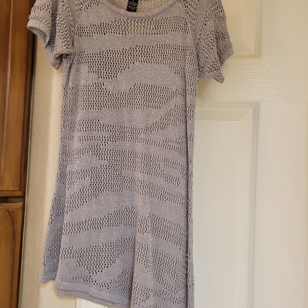 INC International Concepts Metallic Knit Top